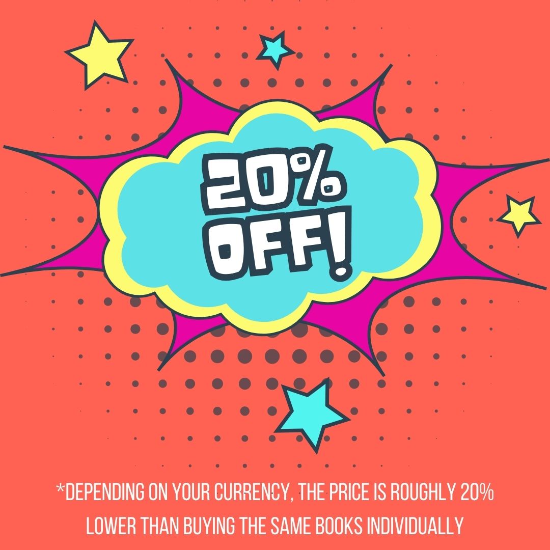 20% off! 
*depending on your currency, the price is roughly 20% lower than buying the same books individually