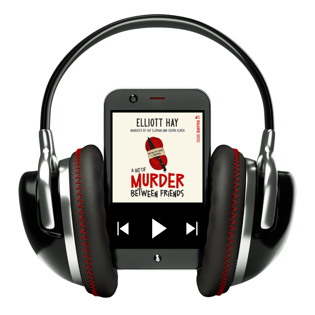 A Bit of Murder Between Friends (Vigillauntie Justice #1) by Elliott Hay – audiobook