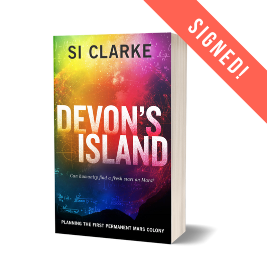 Devon’s Island (Devon Island Mars Colony) by Si Clarke – signed 