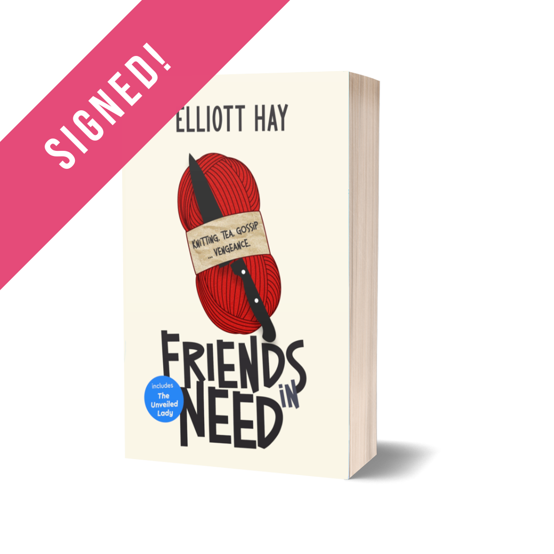 SIGNED: Friends in Need (Vigilauntie Justice shorts) by Elliott Hay – paperback