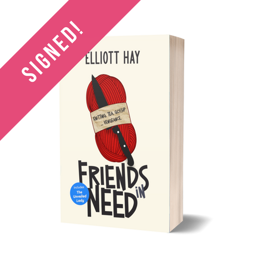 SIGNED: Friends in Need (Vigilauntie Justice shorts) by Elliott Hay – paperback