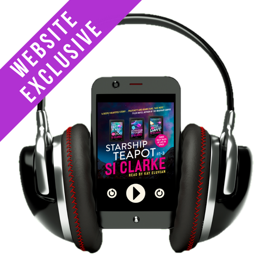 GREAT DEAL: The Left Hand of Dog; Judgement Dave; Consider Pegasus; and Frozen Heck. The four novels of the Starship Teapot series by Si Clarke – audiobooks